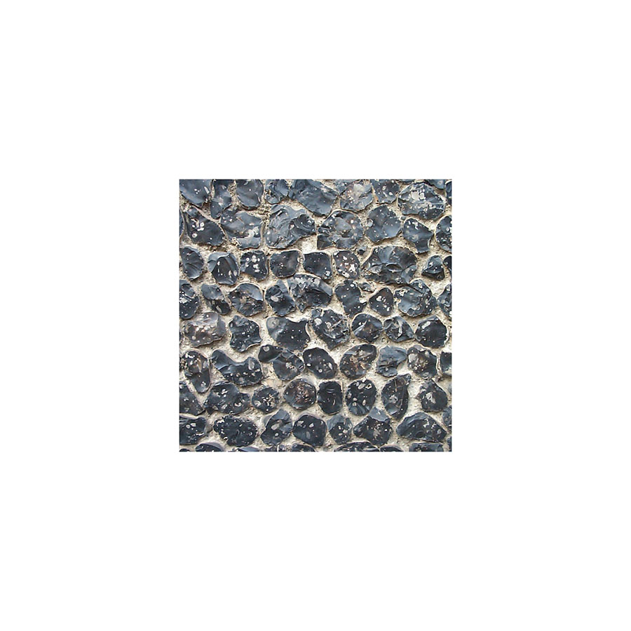 portion of flint stone wall used as a texture map in 3D software